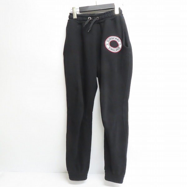 実際に弊社で買取させて頂いたBURBERRY/バーバリー サークルロゴワッペンクルーネックスウェットパンツ 8037983/XXXS