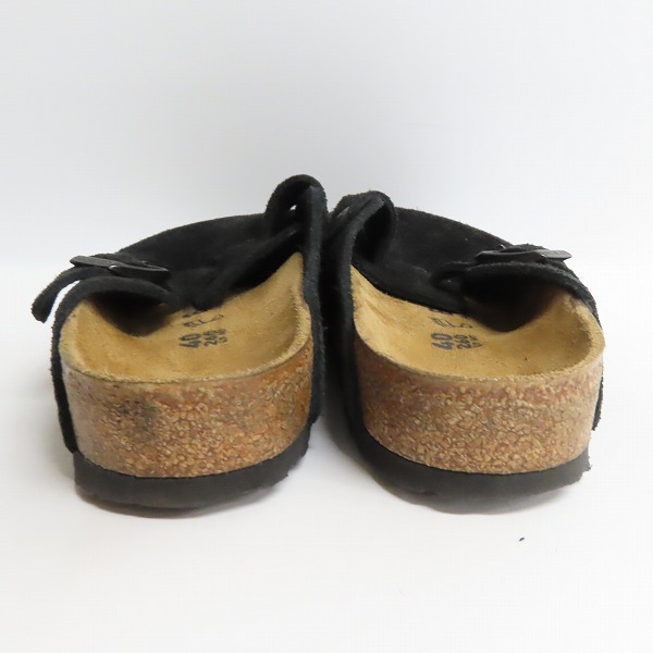 実際に弊社で買取させて頂いたBIRKENSTOCK/ビルケンシュトック BOSTON/ボストン レザー スエード サンダル ブラック/26.0の画像 1枚目