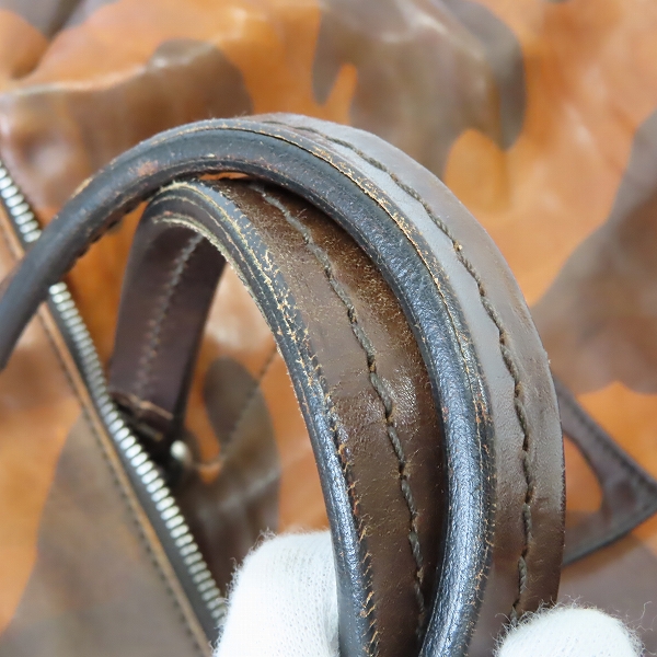 実際に弊社で買取させて頂いたDaniel&Bob/ダニエル＆ボブ 35周年 カモフラ柄/迷彩 レザーボストンバッグの画像 8枚目