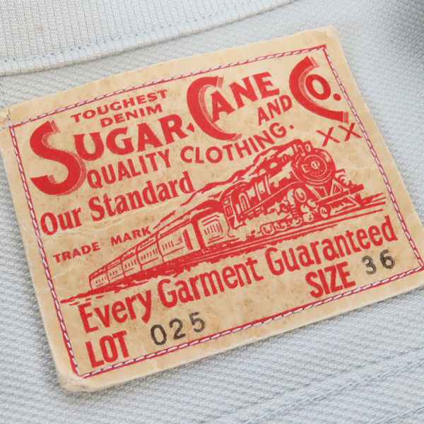実際に弊社で買取させて頂いたSUGAR CANE/シュガーケーン LOT.025 コットンピケ Ｇジャン/トラッカージャケット/SC13025/36の画像 2枚目