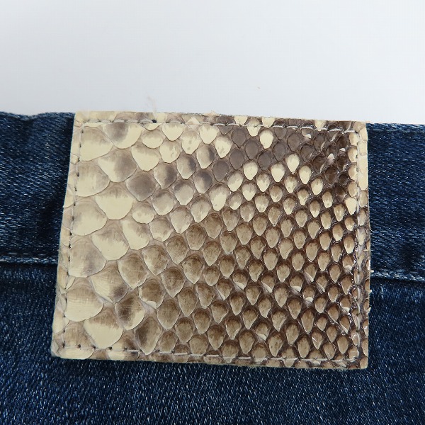 実際に弊社で買取させて頂いたuniform experiment/ユニフォームエクスペリメント 16AW DAMAGED STRETCH SKINNY JEANS/ダメージデニム UE-167007/4の画像 5枚目