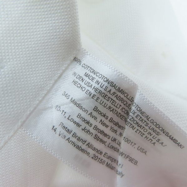 実際に弊社で買取させて頂いたBrooks Brothers/ブルックスブラザーズ B.D.シャツ ホワイト 17-33の画像 3枚目