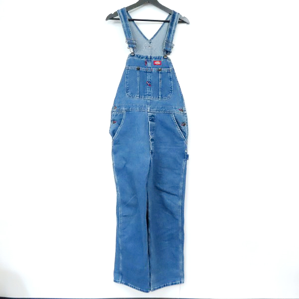 実際に弊社で買取させて頂いたDickies/ディッキーズ デニム オーバーオール/つなぎ/ツナギ 30×32