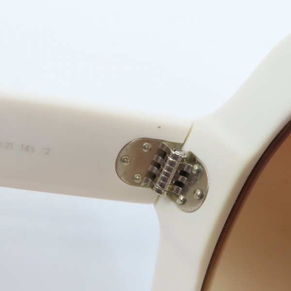 実際に弊社で買取させて頂いたCELINE/セリーヌ サングラス/メガネフレーム ホワイト CL400671の画像 6枚目