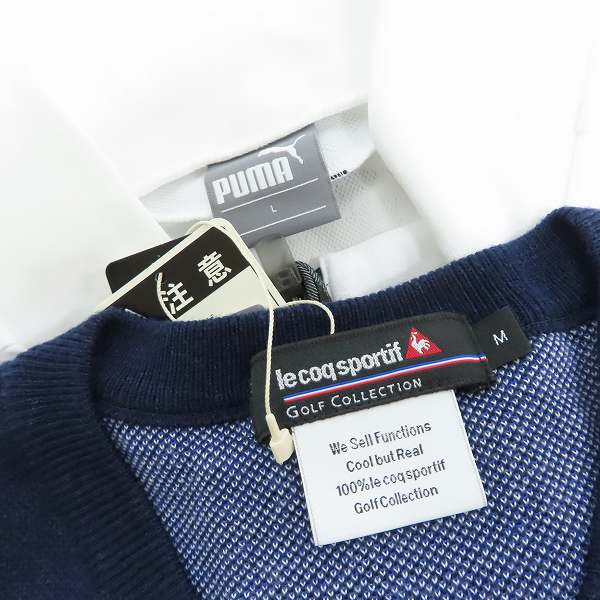実際に弊社で買取させて頂いた【おまとめ/10点↑/未使用含む】le coq sportif/PUMA/BEAMS GOLF他 ゴルフウェア ジャケット/長袖シャツ/セーター等の画像 2枚目