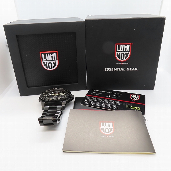 実際に弊社で買取させて頂いたLUMINOX/ルミノックス F-117 NIGHTHAWK/ナイトホーク 腕時計/ウォッチ 黒 6400-200【動作未確認】の画像 7枚目