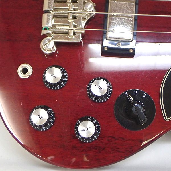 実際に弊社で買取させて頂いた★Epiphone/エピフォン EB-3 チェリー ロングスケール エレキベース ソフトケース付きの画像 6枚目