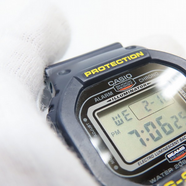実際に弊社で買取させて頂いたG-SHOCK×BEAMS/Gショック×ビームス コラボモデル 腕時計 ネイビー DW-5600BE-2JRの画像 5枚目