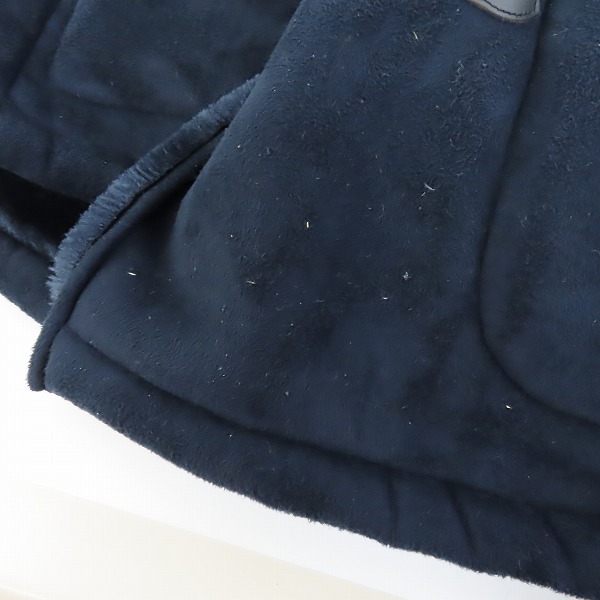 実際に弊社で買取させて頂いたCALEE/キャリー カウレザー ホーンボタン ムートンコート/ジャケット/Sの画像 4枚目