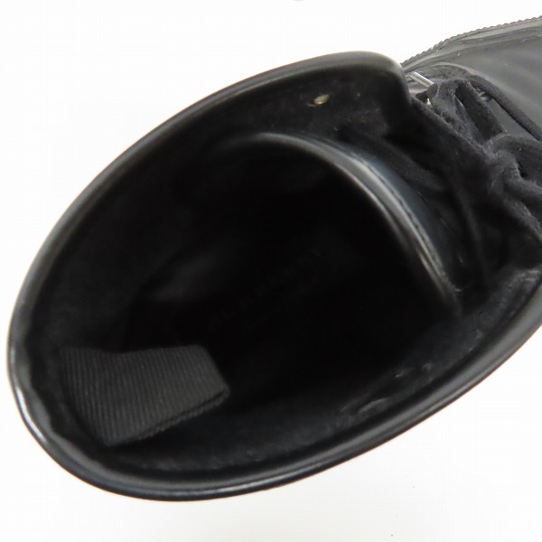 実際に弊社で買取させて頂いたBURBERRY/バーバリー レザー スニーカー ブラック /41の画像 4枚目