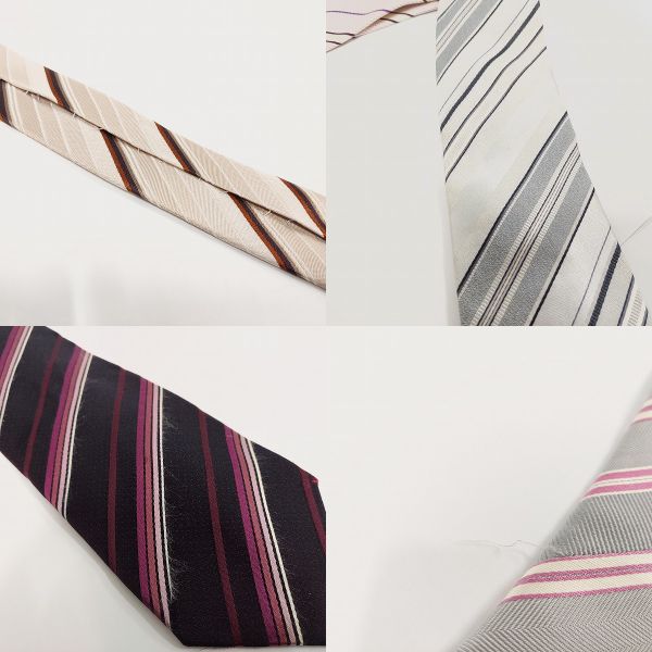 実際に弊社で買取させて頂いた【おまとめ品】ジョルジオ・アルマーニ/ジュンメン/バーバリー他 ストライプ/ドット柄等 ネクタイの画像 6枚目