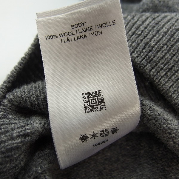 実際に弊社で買取させて頂いた FRED PERRY/フレッドペリー スコットランド製 ウールVネックニット/36の画像 5枚目