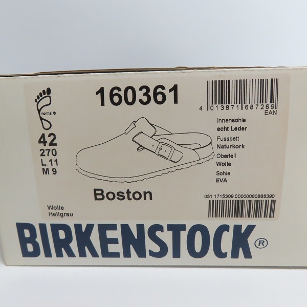実際に弊社で買取させて頂いたBIRKENSTOCK/ビルケンシュトック Boston/ボストン サンダル 016036/27の画像 8枚目