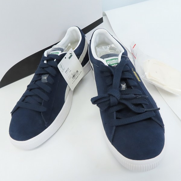 実際に弊社で買取させて頂いた【未使用】FR2 × atmos × PUMA/エフアールツー×アトモス×プーマ SUEDE VTG "NAVY" スニーカー/シューズ 374921-07/28