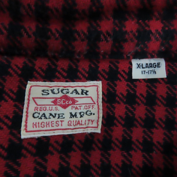 実際に弊社で買取させて頂いたSUGAR CANE/シュガーケーン チェック ネルシャツ 長袖シャツ SC28229/XLの画像 2枚目