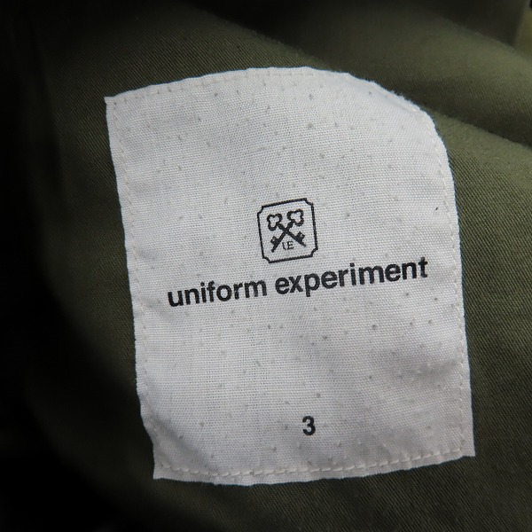 実際に弊社で買取させて頂いたuniform experiment/ユニフォームエクスペリメント 20AW FABRIC MIX CARGO PANTS カーゴパンツ UE-202005/3の画像 2枚目