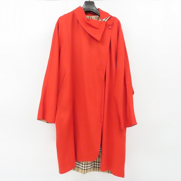 実際に弊社で買取させて頂いたBURBERRYS/バーバリーズ ノバチェック ドルマン ラップコート