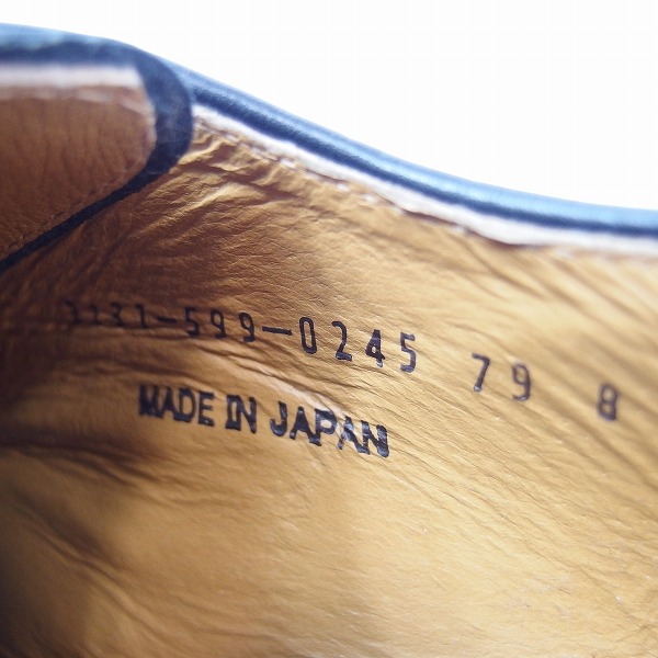 実際に弊社で買取させて頂いたGreen label relaxing/グリーンレーベルリラクシング ユナイテッドアローズ ストレートチップ ドレスシューズ/8の画像 5枚目