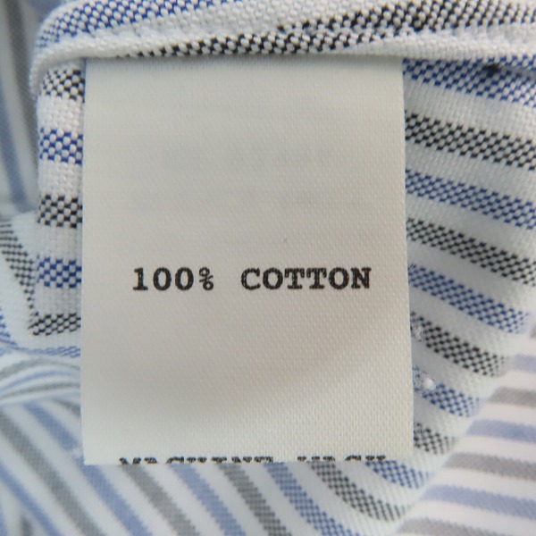 実際に弊社で買取させて頂いたBLACK FLEECE by Brooks Brothers/ブラックフリースバイ ブルックスブラザーズ ストライプ ロングスリーブシャツ/BB4の画像 3枚目