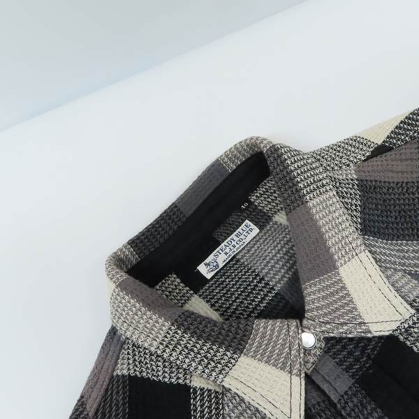 実際に弊社で買取させて頂いたR.J.B FLAT HEAD/フラットヘッド ブロックチェック ウエスタンシャツ/40の画像 5枚目