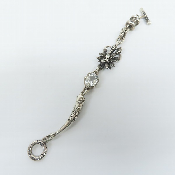 実際に弊社で買取させて頂いた【ギャラ/宝石鑑別書付】Bloody Mary/ブラッディマリー ナイトレイヴン ブレスレットの画像 6枚目