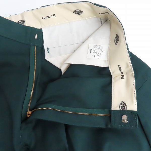 実際に弊社で買取させて頂いた【未使用】Dickies/ディッキーズ LOOSE FIT ワークパンツ グリーン/85283GH/40×32の画像 5枚目