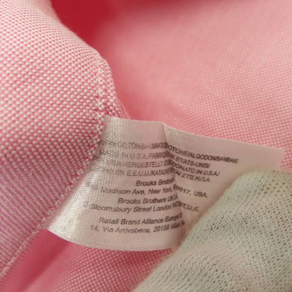 実際に弊社で買取させて頂いたBrooks Brothers/ブルックスブラザーズ 長袖 B.D.シャツ ピンク 16.5-33の画像 4枚目