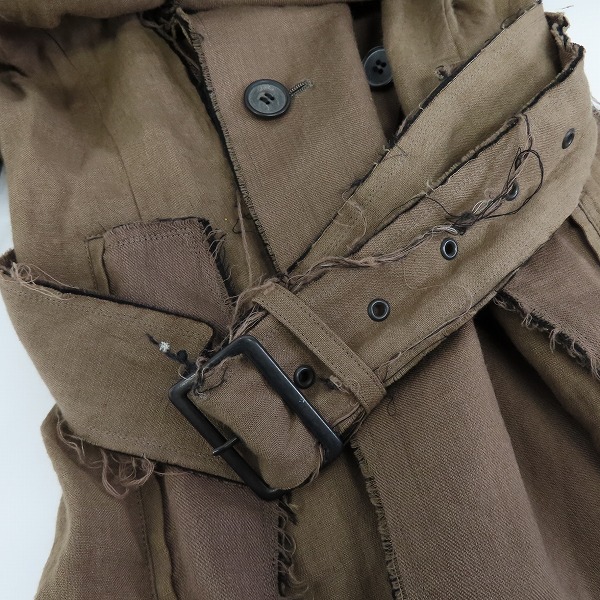 実際に弊社で買取させて頂いたDIET BUTCHER SLIM SKIN/ダイエット ブッチャースリムスキン gASP ダメージ加工 トレンチコート/1の画像 8枚目