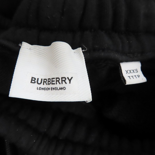 実際に弊社で買取させて頂いたBURBERRY/バーバリー サークルロゴワッペンクルーネックスウェットパンツ 8037983/XXXSの画像 2枚目