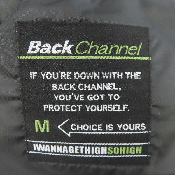 実際に弊社で買取させて頂いたBackChannel/バックチャンネル ロゴ ダウンジャケット/Mの画像 2枚目