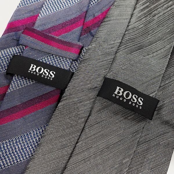 実際に弊社で買取させて頂いたHUGO BOSS/ヒューゴボス ネクタイ おまとめ4本の画像 3枚目