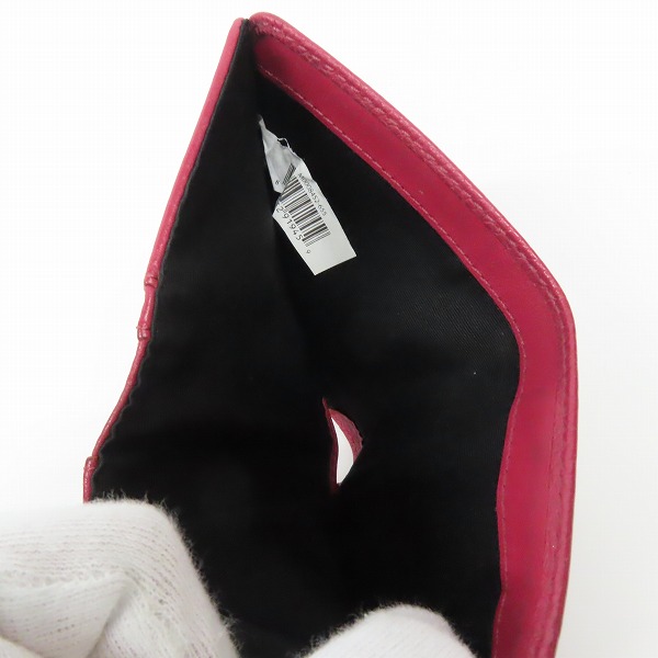 実際に弊社で買取させて頂いたMARC JACOBS/マークジェイコブス レザー 二つ折り財布/コンパクトウォレットの画像 5枚目