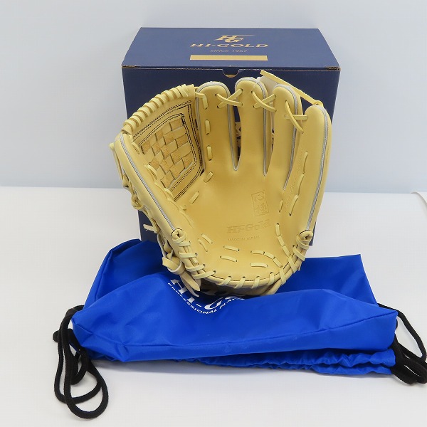 実際に弊社で買取させて頂いた【未使用】HI-GOLD/ハイゴールド 硬式グラブ 心極 右投げ 投手用 KKG-2201SP 野球グローブの画像 8枚目
