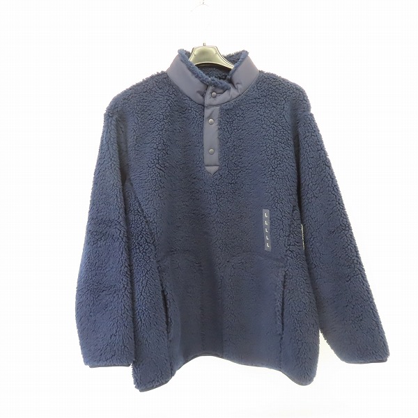 実際に弊社で買取させて頂いた【未使用】UNIQLO×White Mountaineering/ユニクロ フリースオーバーサイズプルオーバー (長袖) ネイビー L
