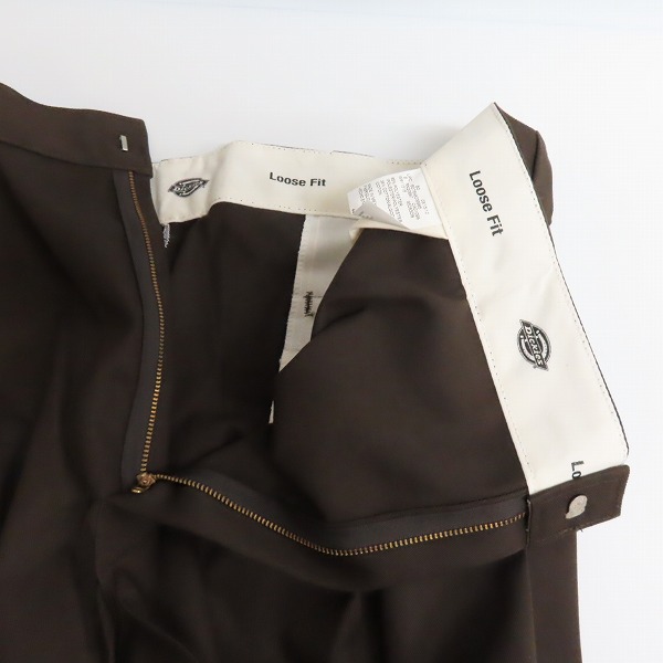 実際に弊社で買取させて頂いた【未使用】Dickies/ディッキーズ LOOSE FIT ワークパンツ ブラウン 85283DB/44/×32の画像 5枚目