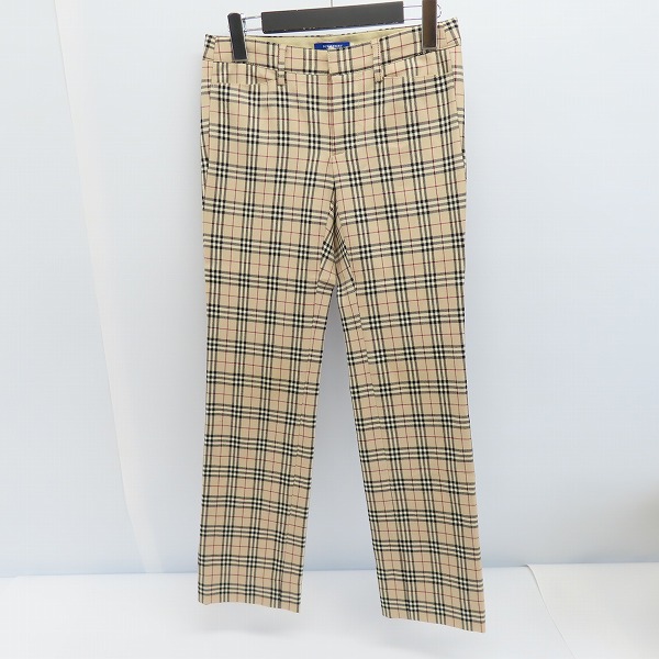 実際に弊社で買取させて頂いたBURBERRY BLUELABEL/バーバリーブルーレーベル チェックパンツ FQF72-633/36