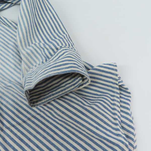 実際に弊社で買取させて頂いたSUGAR CANE/シュガーケーン インディゴタンガリー ストライプ ネルシャツ 長袖シャツ SC28442/Lの画像 8枚目