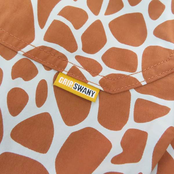 実際に弊社で買取させて頂いた【未使用】GRIP SWANY/グリップスワニー 20SS ATMOS別注 キリン柄ナイロンギアショーツ/XLの画像 6枚目
