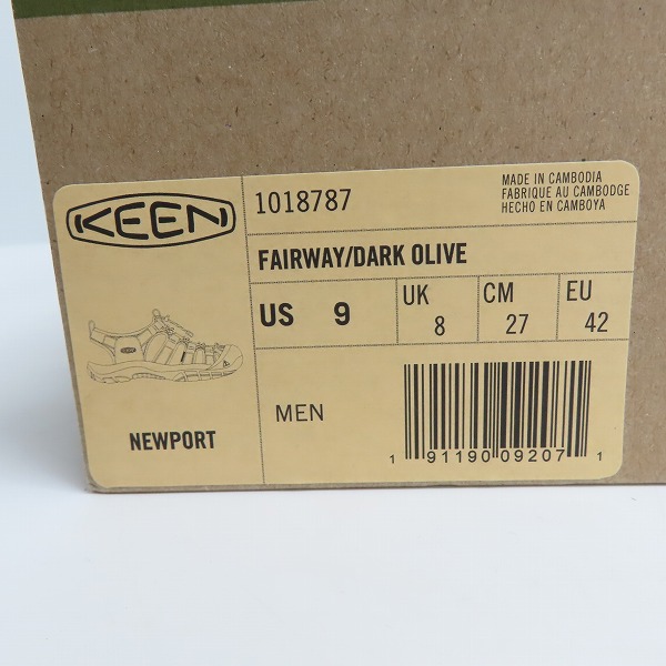 実際に弊社で買取させて頂いたKEEN/キーン NEWPORT ニューポート FAIRWAY スポーツサンダル 1018787/27の画像 8枚目