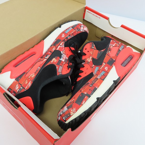 実際に弊社で買取させて頂いたNIKE×atmos/ナイキ×アトモス AIR MAX 90 PRNT エアマックス WE LOVE NIKE AQ0926-001 /26.5の画像 7枚目