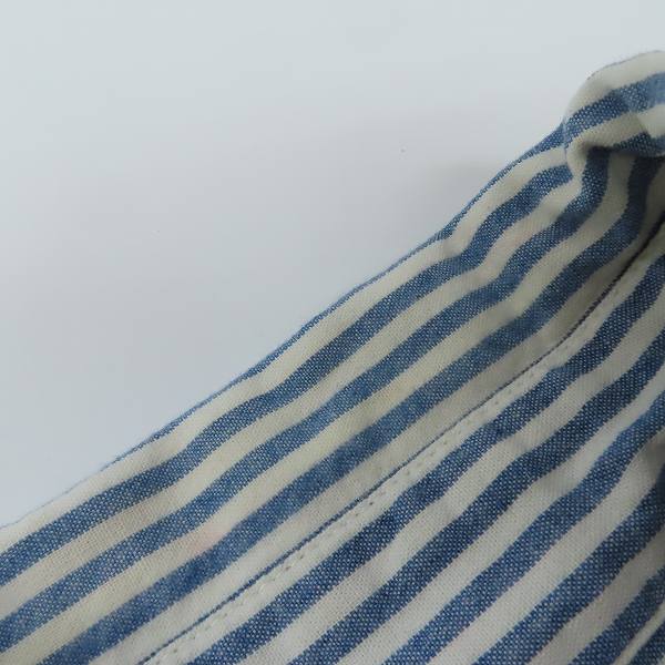 実際に弊社で買取させて頂いたSUGAR CANE/シュガーケーン インディゴタンガリー ストライプ ネルシャツ 長袖シャツ SC28442/Lの画像 6枚目