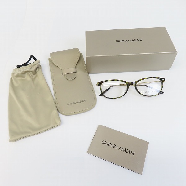 実際に弊社で買取させて頂いたGIORGIO ARMANI/ジョルジオアルマーニ メガネフレーム アイウェア トータス AR7084-Fの画像 9枚目