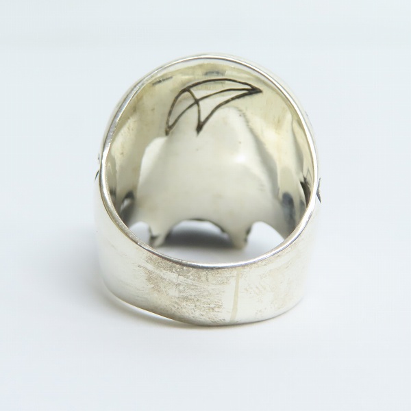 実際に弊社で買取させて頂いたCRAZY PIG/クレイジーピッグ MEMENTO MORI SKULL RING/メメントモリ スカルリング 22号の画像 3枚目