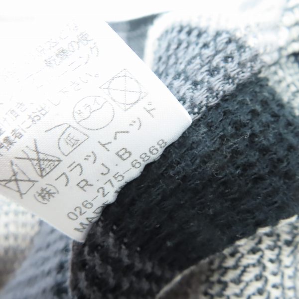 実際に弊社で買取させて頂いたR.J.B FLAT HEAD/フラットヘッド ブロックチェック ウエスタンシャツ/40の画像 4枚目