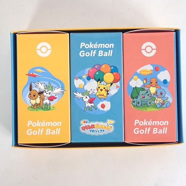 実際に弊社で買取させて頂いた【未使用】Titleist/タイトリスト PRO V1 Pokemon/ポケモン そらとぶピカチュウプロジェクト ゴルフボール6個セット