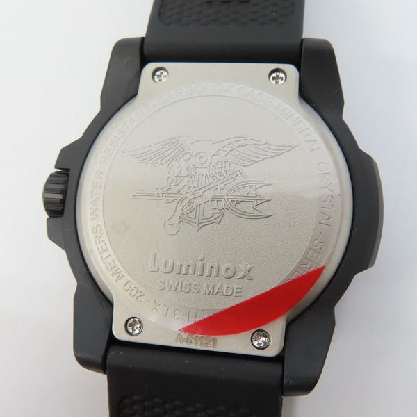 実際に弊社で買取させて頂いた【未使用】LUMINOX/ルミノックス NAVY SEAL 3500 SERIES Ref.3501.BO.L ネイビーシールズ ブラックアウト 腕時計の画像 3枚目