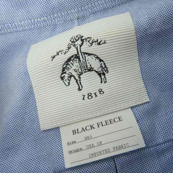 実際に弊社で買取させて頂いた【未使用】BLACK FLEECE by Brooks Brothers/ブラックフリース ブルックスブラザーズ ボタンダウン 長袖シャツ ブルー/BB3の画像 2枚目