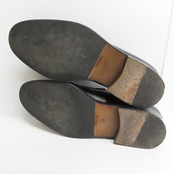 実際に弊社で買取させて頂いたGIORGIO ARMANI/ジョルジオアルマーニ Uチップ スリッポン レザーシューズ/43の画像 2枚目