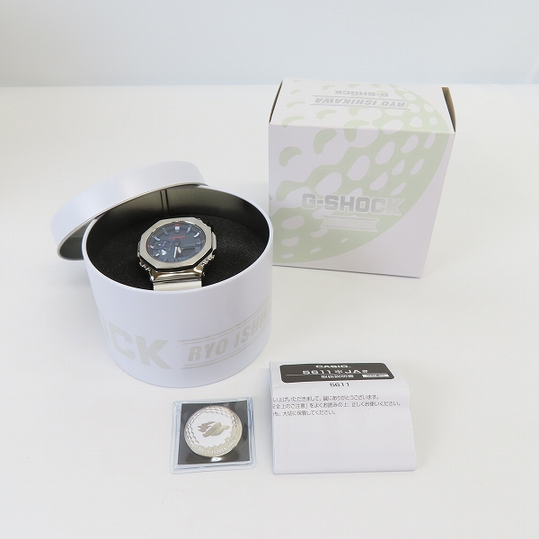 実際に弊社で買取させて頂いたG-SHOCK × RYO ISHIKAWA/ジーショック × 石川遼 SIGNATURE MODEL/シグネチャーモデル GM-2100RI21-7AJRの画像 8枚目