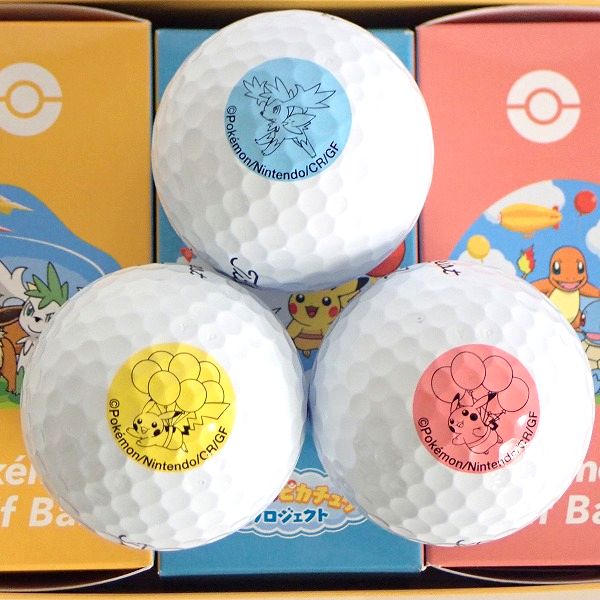 実際に弊社で買取させて頂いた【未使用】Titleist/タイトリスト PRO V1 Pokemon/ポケモン そらとぶピカチュウプロジェクト ゴルフボール6個セットの画像 2枚目